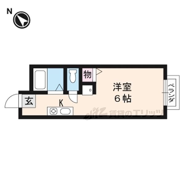 グランエクレール 210｜滋賀県草津市野村6丁目(賃貸マンション1R・2階・21.00㎡)の写真 その2