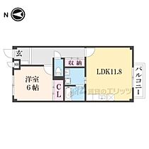 Ｃａｓａ　Ｆｏｒｅｓｔａ 208 ｜ 滋賀県東近江市大森町（賃貸アパート1LDK・2階・45.63㎡） その2