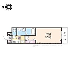 JR東海道・山陽本線 瀬田駅 徒歩14分の賃貸アパート 1階1Kの間取り