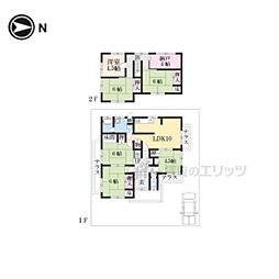 JR湖西線 小野駅 徒歩9分の賃貸一戸建て 2階7LDKの間取り