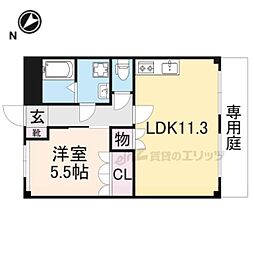 秋桜 2階1LDKの間取り