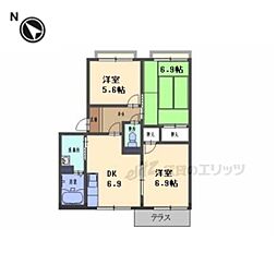コーポセルマーユ 3DKの間取図画像