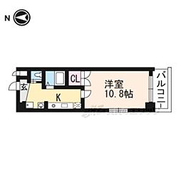 アートプラザ・ミー 6階1Kの間取り