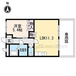 リフレイングレース 1LDKの間取図画像