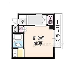 シルキーハイツ阪源 ワンルームの間取図画像
