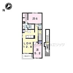 プライムレジェンド 2LDKの間取図画像