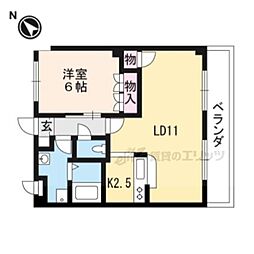エル・アールK 2LDKの間取図画像