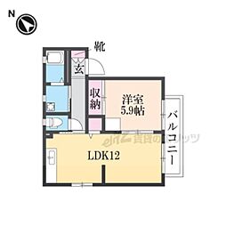 レジデンス・TKC 1LDKの間取図画像