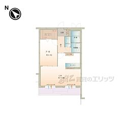 ハートフル瀬田 1LDKの間取図画像