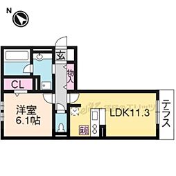 LeCiel1 1LDKの間取図画像