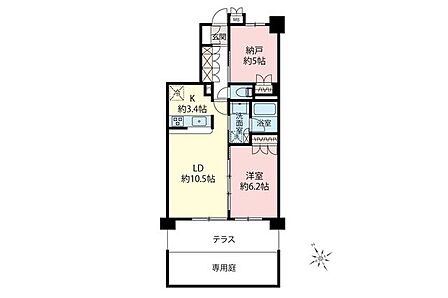 1SLDK 間取り