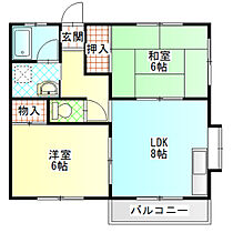 コーポ奥津 202 ｜ 神奈川県小田原市蓮正寺（賃貸アパート2LDK・2階・46.27㎡） その2