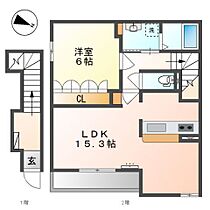 グリーンリーフ  ｜ 神奈川県小田原市飯泉（賃貸アパート1LDK・2階・53.22㎡） その2