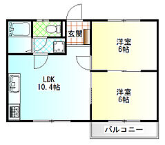 メゾン城山 102 ｜ 神奈川県小田原市城山１丁目（賃貸マンション2LDK・1階・41.86㎡） その2