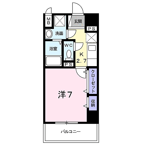 三の丸レジデンス 401｜神奈川県小田原市栄町１丁目(賃貸マンション1K・4階・27.36㎡)の写真 その2