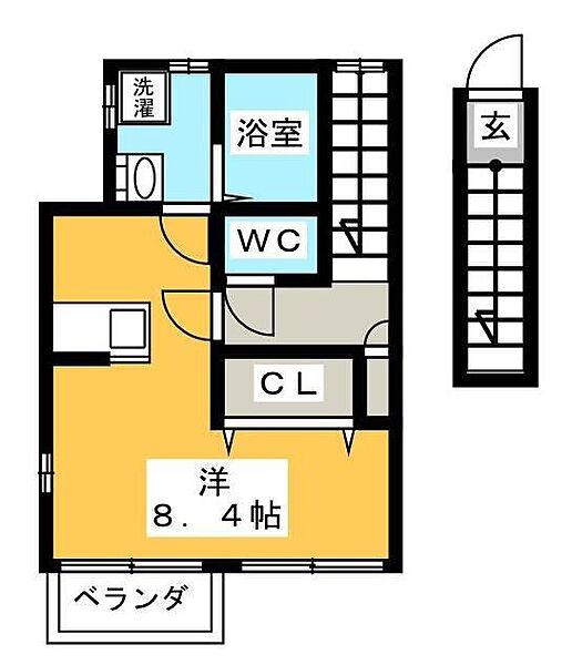 神奈川県小田原市小台(賃貸アパート1K・2階・26.76㎡)の写真 その2