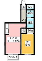 神奈川県小田原市南鴨宮２丁目（賃貸アパート1LDK・1階・37.12㎡） その2