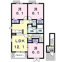 サンビレッジIII 201 ｜ 神奈川県足柄上郡大井町金子2768-1（賃貸アパート3LDK・2階・67.47㎡） その2