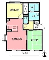 神奈川県小田原市矢作（賃貸アパート2LDK・2階・53.25㎡） その2