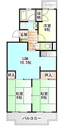 メゾン太田 3LDKの間取図画像