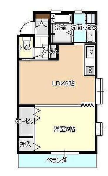 山形県山形市小白川町4丁目(賃貸アパート1LDK・1階・35.00㎡)の写真 その2