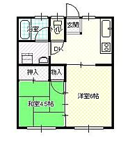 山形県山形市飯田西4丁目（賃貸アパート2K・1階・34.71㎡） その2