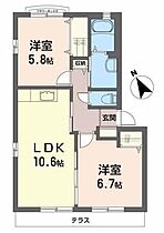 山形県山形市上桜田4丁目（賃貸マンション2LDK・1階・52.50㎡） その2