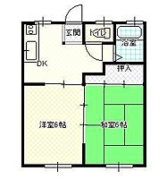 山形県山形市桜田西1丁目（賃貸アパート2K・2階・34.71㎡） その2