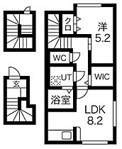 山形県山形市元木1丁目（賃貸アパート1LDK・3階・50.28㎡） その2