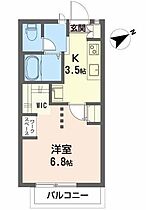 山形県山形市平清水2丁目（賃貸アパート1K・2階・24.70㎡） その2