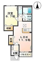 山形県山形市千歳2丁目（賃貸アパート1LDK・1階・44.95㎡） その2