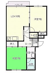 間取図画像 2LDK