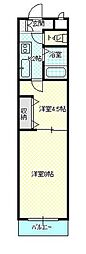 メゾン・ジュネス2 2Kの間取図画像