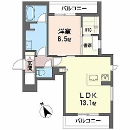 ベルコリーヌ 1SLDKの間取図画像