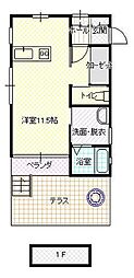 DressCamp ワンルームの間取図画像