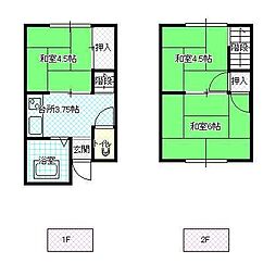 くぬぎハイツ 3Kの間取図画像