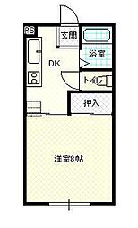 メゾン7 1Kの間取図画像