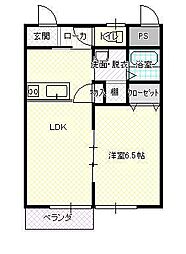 ミラカーサ 1LDKの間取図画像