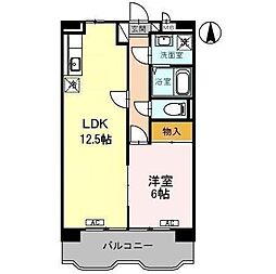エクレール・ブラン 1LDKの間取図画像