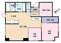 カーサ・ベルデ一之江 2SLDKの間取り
