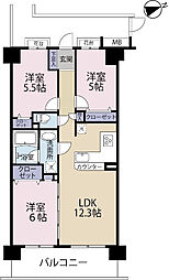 間取図画像 3LDK