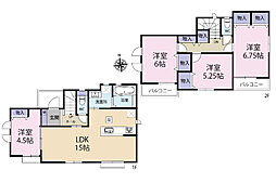 全5棟/A号棟 LDKが見渡せる対面キッチン