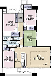 ライオンズガーデン船橋夏見台A棟 4LDKの間取図画像