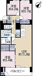 行徳ニューグランドハイツ 3LDKの間取図画像