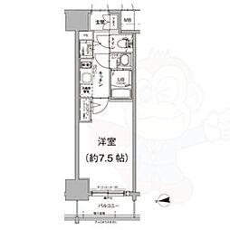 エスリード上前津テルツェ 1Kの間取図画像