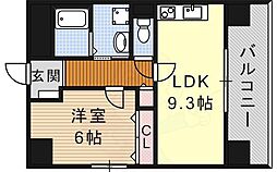 プランドール千種 3階1LDKの間取り