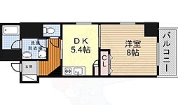 メリヴ鶴舞 1DKの間取図画像