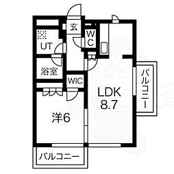 間取図画像 1LDK