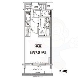 エスリード大須アヴェニュー 1Kの間取図画像