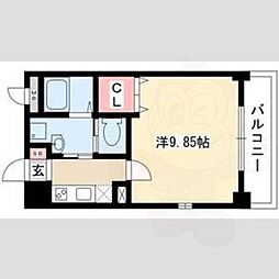 ソフィア 3階1Kの間取り
